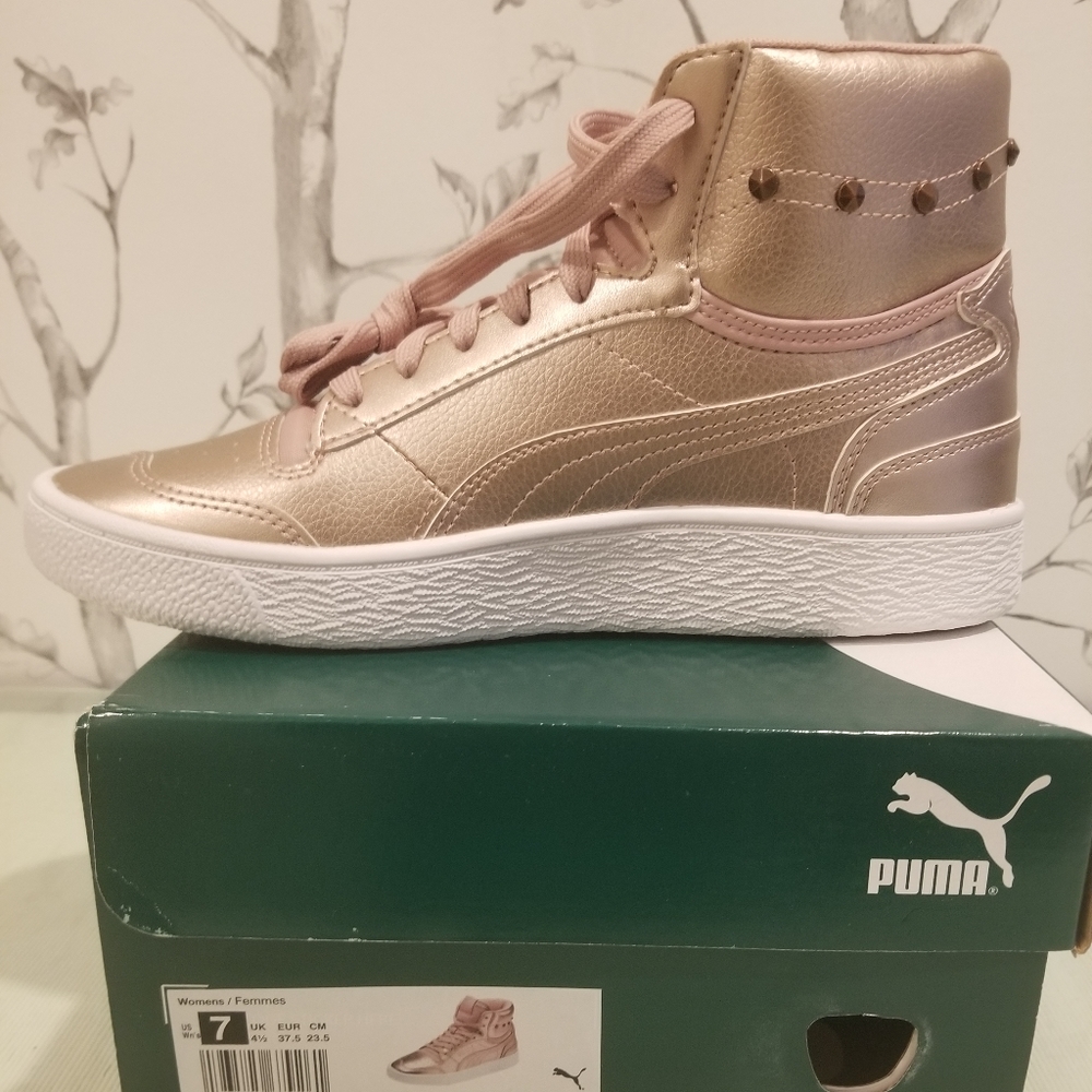 Puma Ralph Sampson Mid Glitz Rose Gold